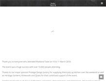 Tablet Screenshot of maitlandtaste.com.au